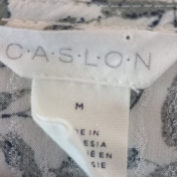 CASLON delicate leaf print blouse with flutter sleeves - Picture 2 of 8